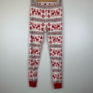 Hanna Andersson Adult Long John Pant Size Medium Dear Deer 42069